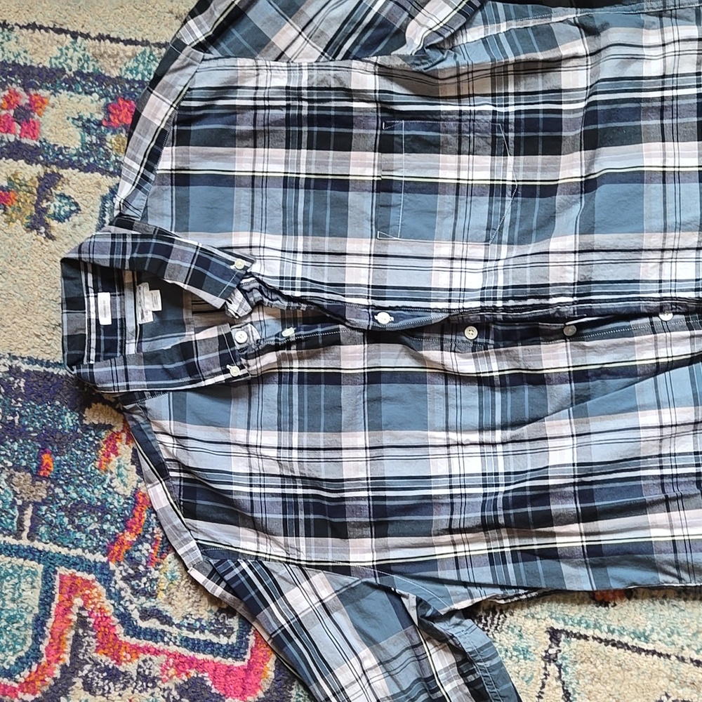 J.Crew Plaid Shirt - Blue and Green